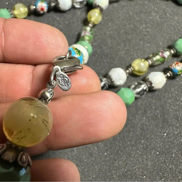 Premier Designs Wildflowers Multicolor Beaded Necklace 44 Inches Long - Picture 5 of 6